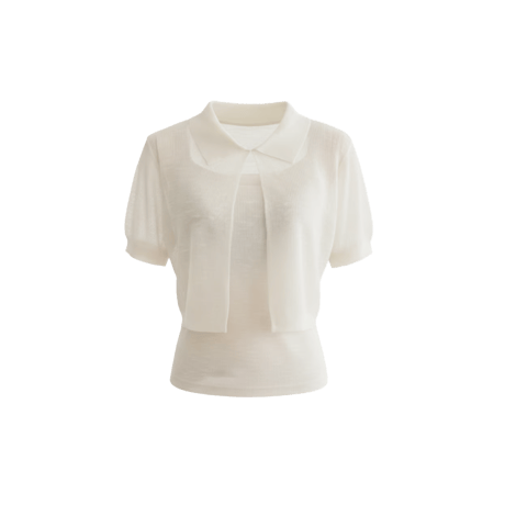 《予約販売》Linen lib cardigan camisole set