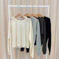 《予約販売》Simple Round Knit