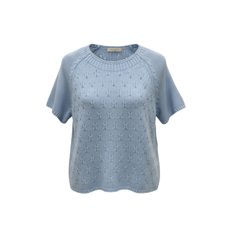 《予約販売》大好評アイテム🩵Short-sleeve Cable Knit