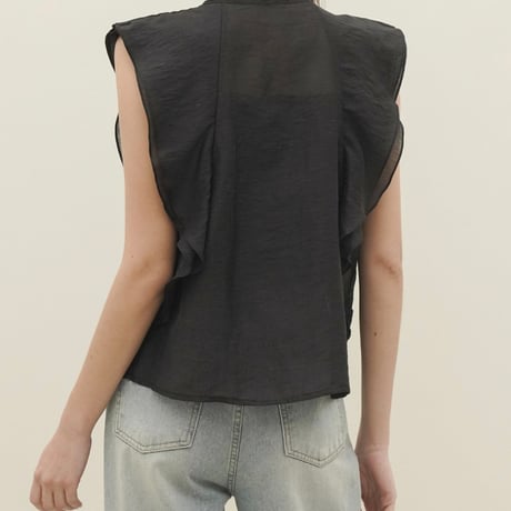 《即日発送📦》Ruffle sleeveless blouse