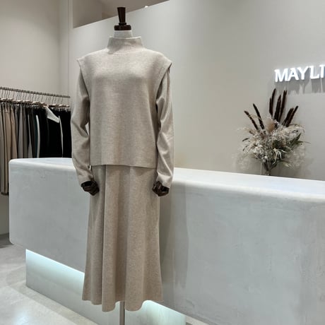《予約販売》Knit one-piece(Vest set)