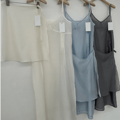 《即日発送》Sand wrap set long dress