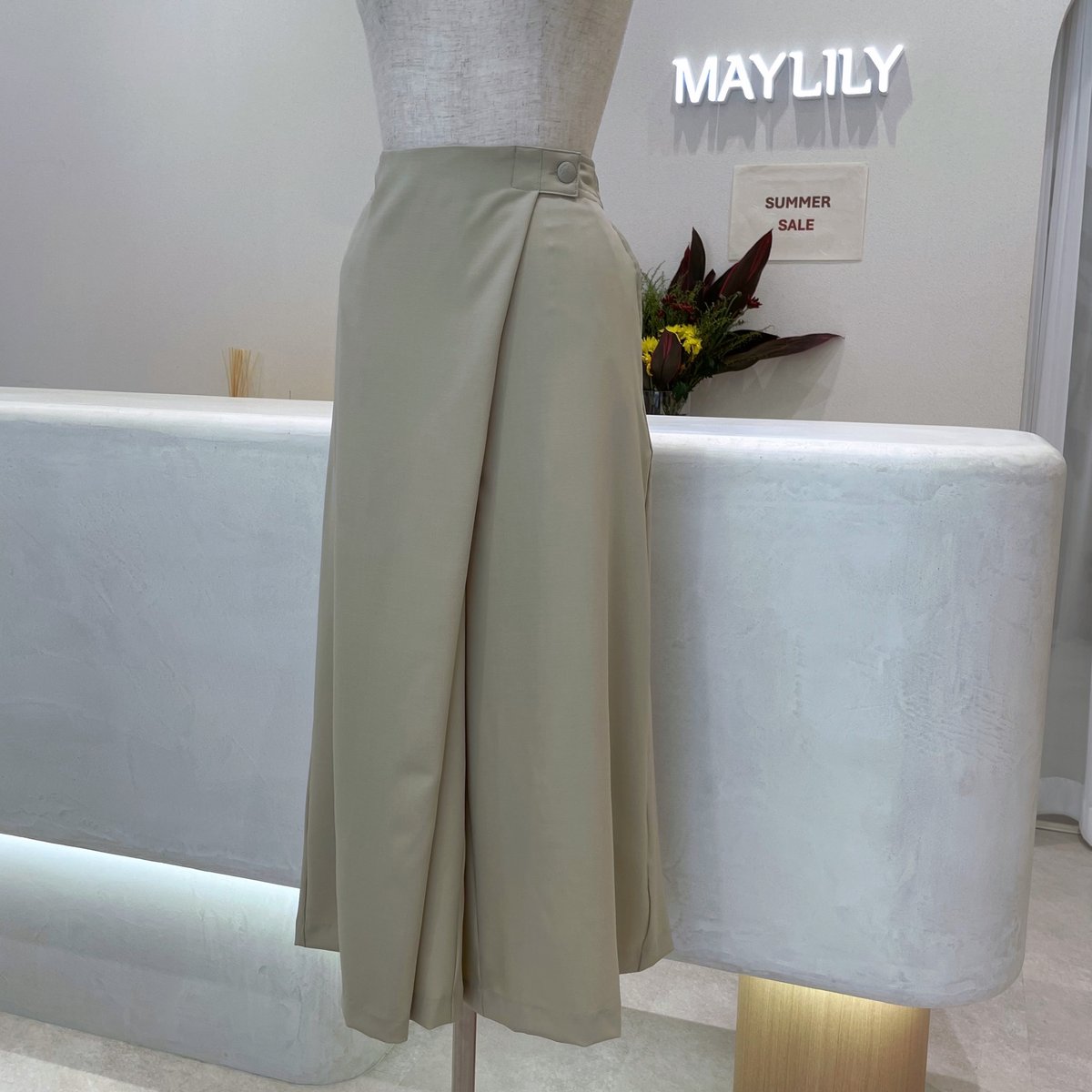即日発送》Wrap medium pants | MAYLILY