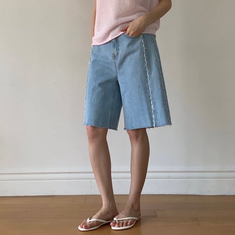 《即日発送📦》Denim Harf Pants