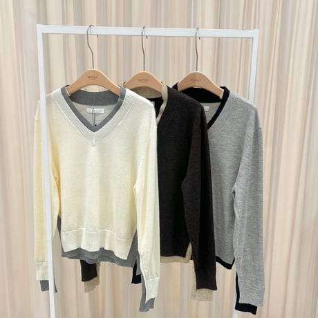 《予約販売》Layered V-Neck Knit