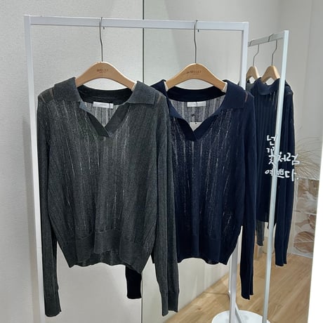 《予約販売》残りわずか💦 See-Through Over Knit
