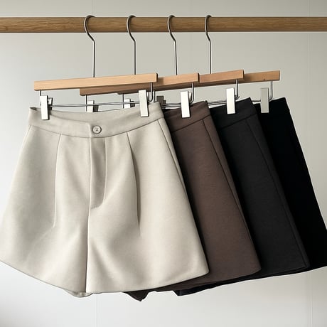 《即日発送📦》Simple Wool Shorts