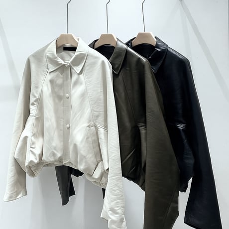 《予約販売》STUNNING Short Leather Jumper