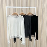 《予約販売》 Mesh Colorblock Knit