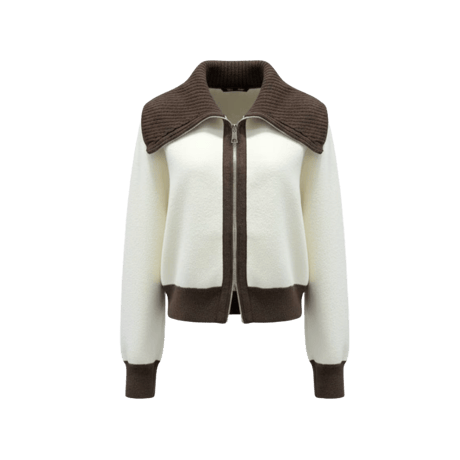 《予約販売》STUNNING Collared Knit Zip-up