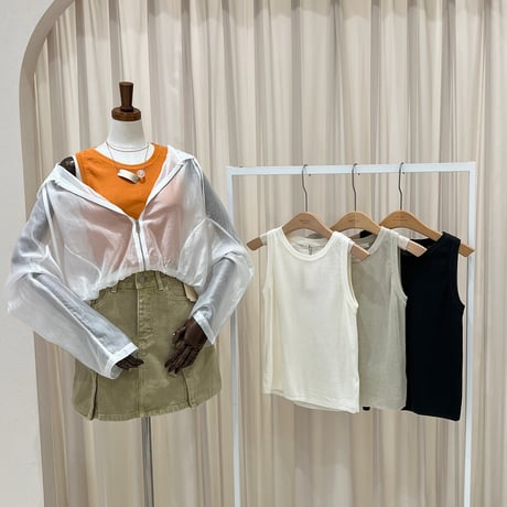 《予約販売》Summer Rib Knit Tank Top