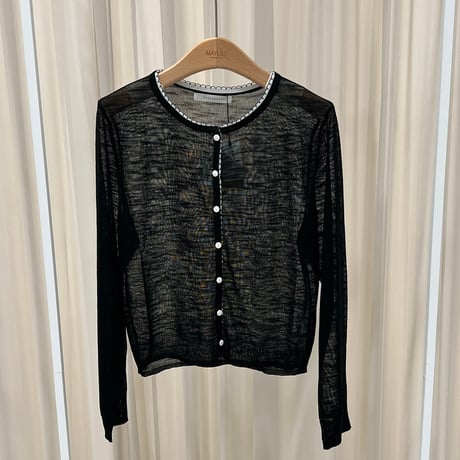 《予約販売》Embroidered Sheer Cardigan