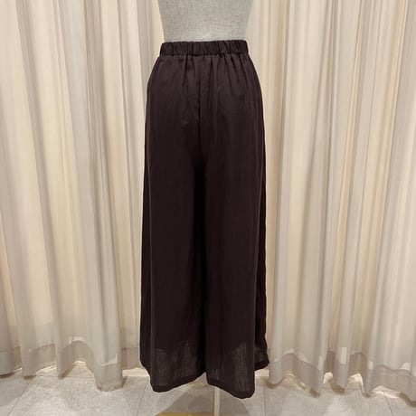 《予約販売》 Linen Tie Wide Pants