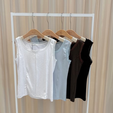 《予約販売》Sheer Ruffle Tank Top