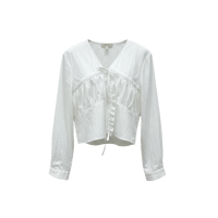 《予約販売》Tie-front Blouse