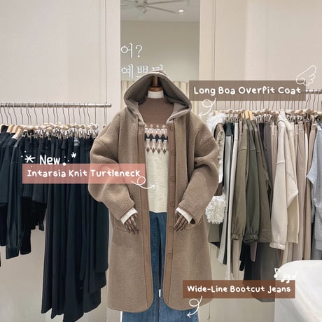 《予約販売》Intarsia Knit Turtleneck
