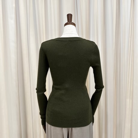 《即日発送📦》Cutout String Rib Top