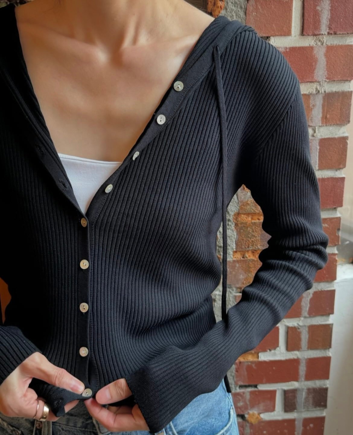 予約販売》Hood Rib Cardigan | MAYLILY