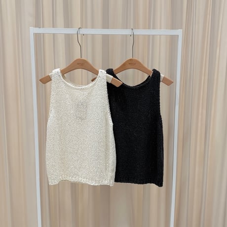 《予約販売》Bouclé Knit Tank