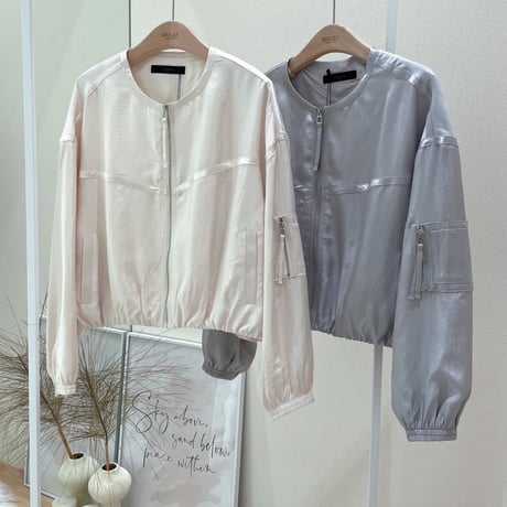 《予約販売》大好評ブルゾン✨STUNNING satin blouson