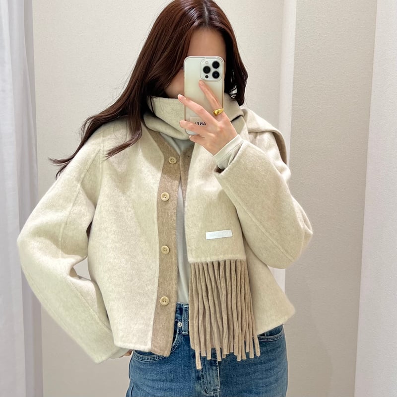 ロゼミューズ　tippet muffler set coat コート tippet muffler set coat ロゼミューズ ロゼミュ コート - メルカリ