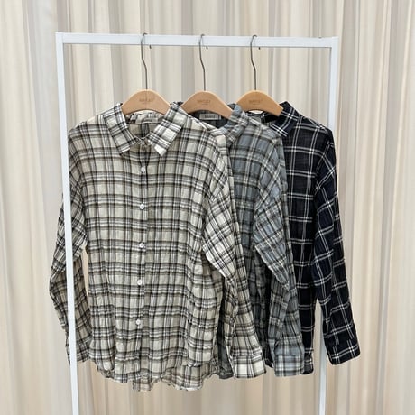《予約販売》Slim Fit Plaid Shirt