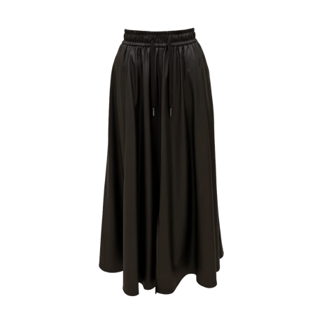 《予約販売》Front Slit String Leather Skirt