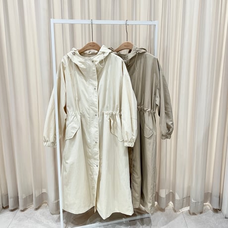 《予約販売》Long Hooded Military Jacket