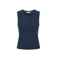 《予約販売》Button Rib Tank Top