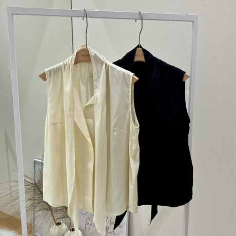 《即日発送📦》Tie sleeve less blouse