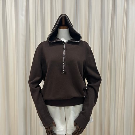 《予約販売》再入荷✨Line Button Knit Hoodie