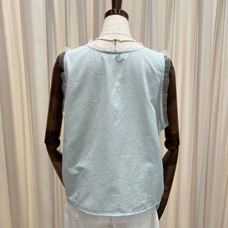 《即日発送📦》残りわずか💦 Organdy v-neck blouse