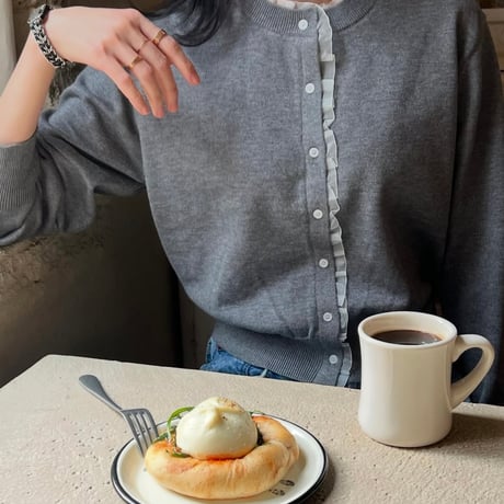 《予約販売》Shirring Lace Cardigan