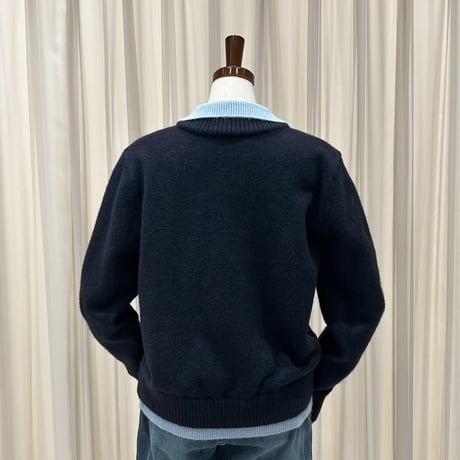 《即日発送📦》店舗人気アイテム💕 Two-Tone V-neck Wool Knit