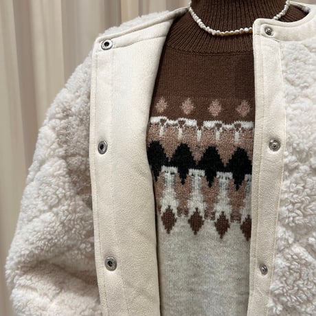 《予約販売》Long shearling coat