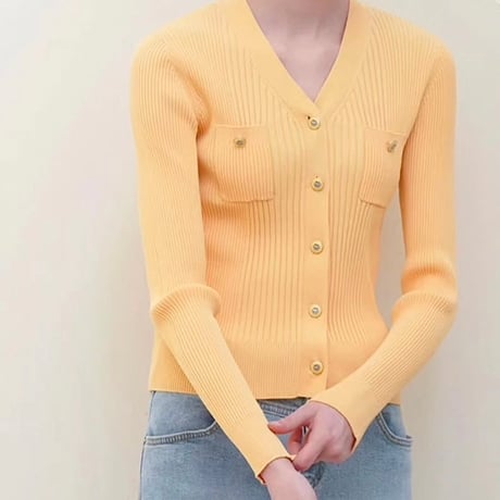 《即日発送📦》Rib knit cardigan