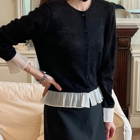 《予約販売》Alpaca Frill Cardigan