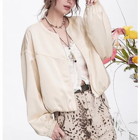 《予約販売》大好評ブルゾン✨STUNNING satin blouson