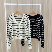 《予約販売》Striped Knit Cardigan