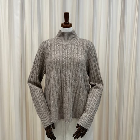 《予約販売》Wool Blend Cable Knit Sweater
