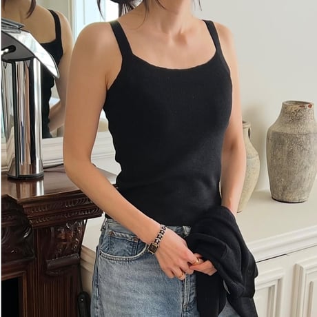 《予約販売》Linen lib cardigan camisole set