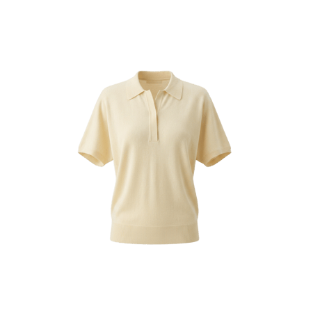 《予約販売》Cotton Knit Polo Top