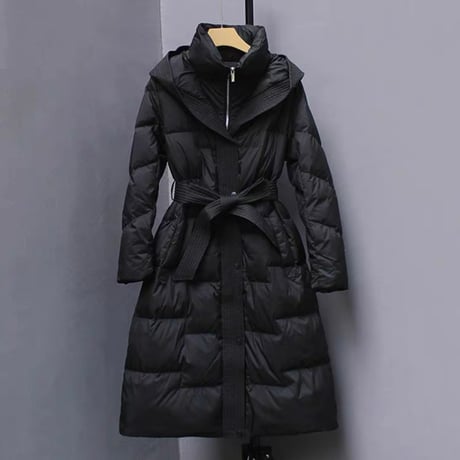 《今なら‼️即日発送📦》再入荷✨Wzip trench long padding coat(Duck Down)