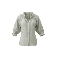 《予約販売》Frill Neck Puff Sleeve Blouse