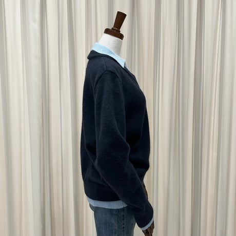 《即日発送📦》店舗人気アイテム💕 Two-Tone V-neck Wool Knit