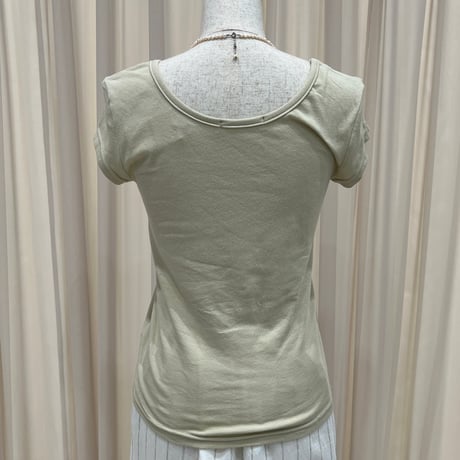 《即日発送📦》Cap double u neck t-shirt