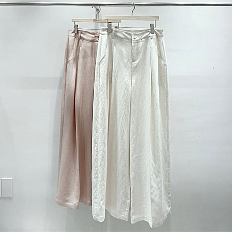 《予約販売》STUNNING color wide pin tuck pants