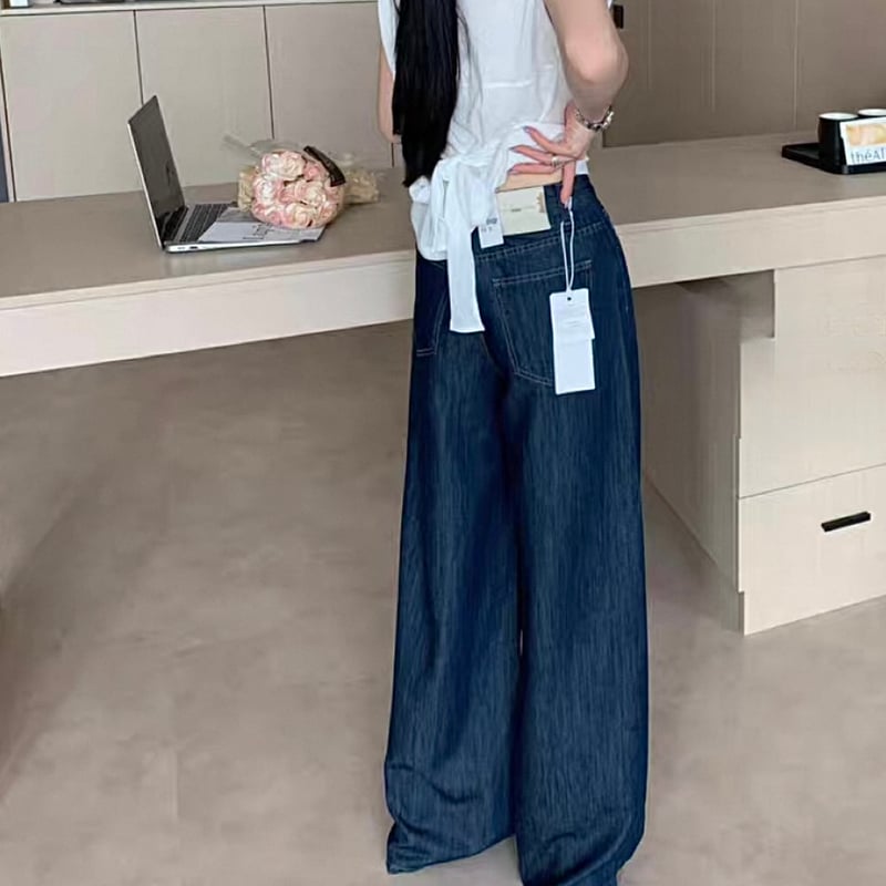【新品】deres Lily/silk denim pants サイズ0 Lily/silk denim pants – deres.online