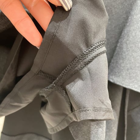《一部即日発送》Unbalance pleats mini skirt
