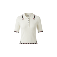 《予約販売》 Trim Collar Knit